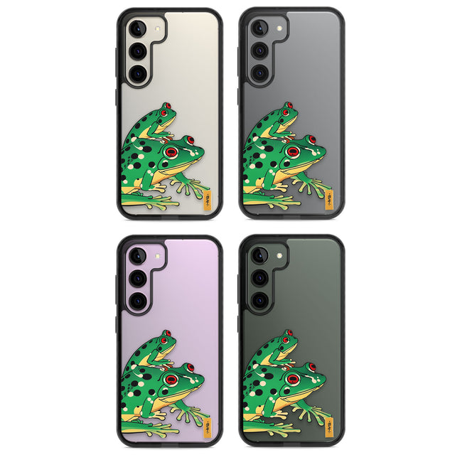 Matsumoto Hoji Frog Green Impact Phone Case for Samsung Galaxy S24, Samsung Galaxy S23, Samsung Galaxy S22