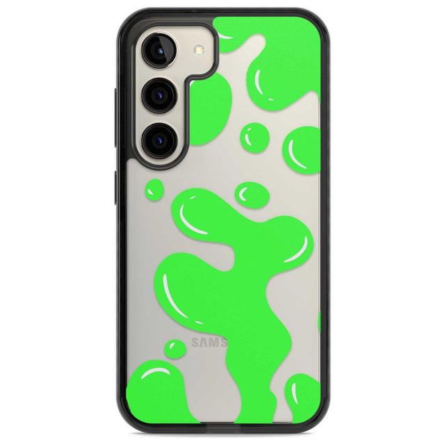 Green Lava Lamp Phone Case Samsung S22 / Black Impact Case,Samsung S23 / Black Impact Case Blanc Space