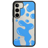 Blue Lava Lamp Phone Case Samsung S22 / Black Impact Case,Samsung S23 / Black Impact Case Blanc Space