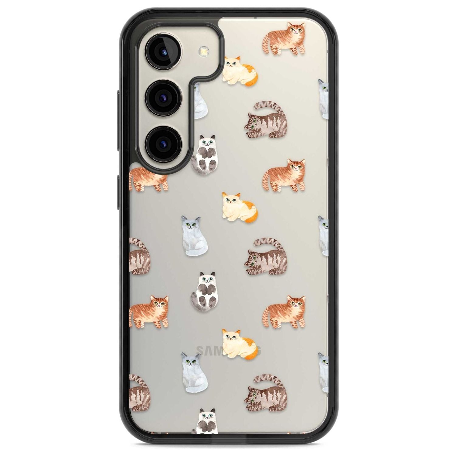 Cute Cat Pattern - Clear