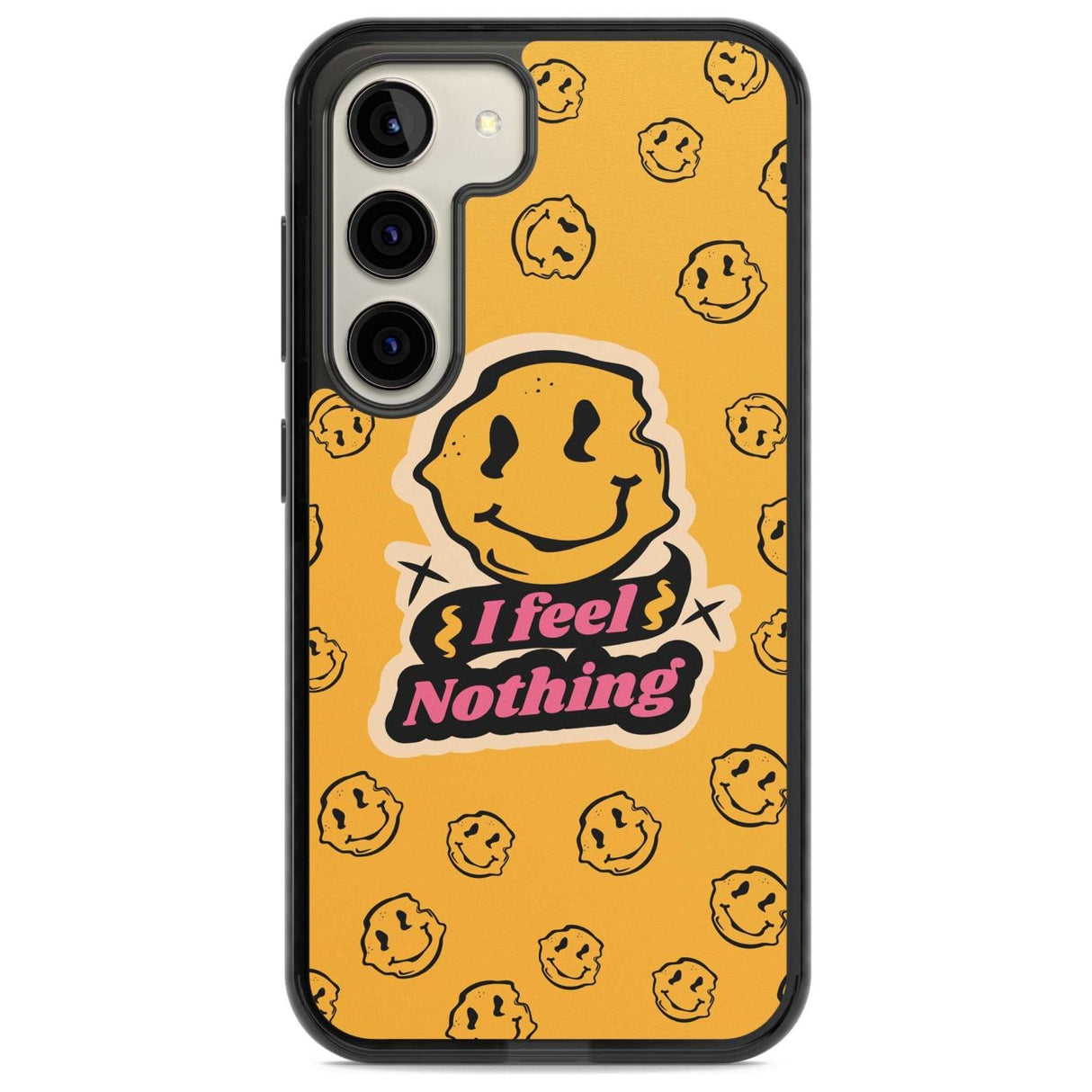 I feel nothing Phone Case Samsung S22 / Black Impact Case,Samsung S23 / Black Impact Case Blanc Space