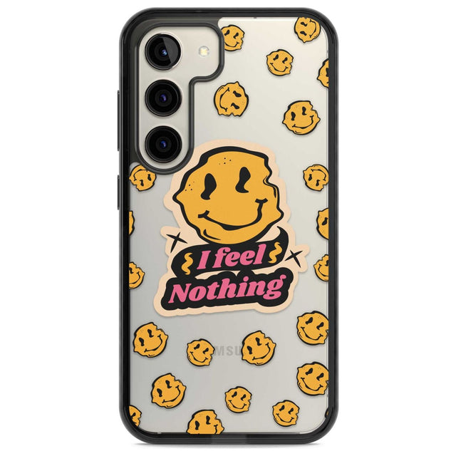 I feel nothing (Clear) Phone Case Samsung S22 / Black Impact Case,Samsung S23 / Black Impact Case Blanc Space