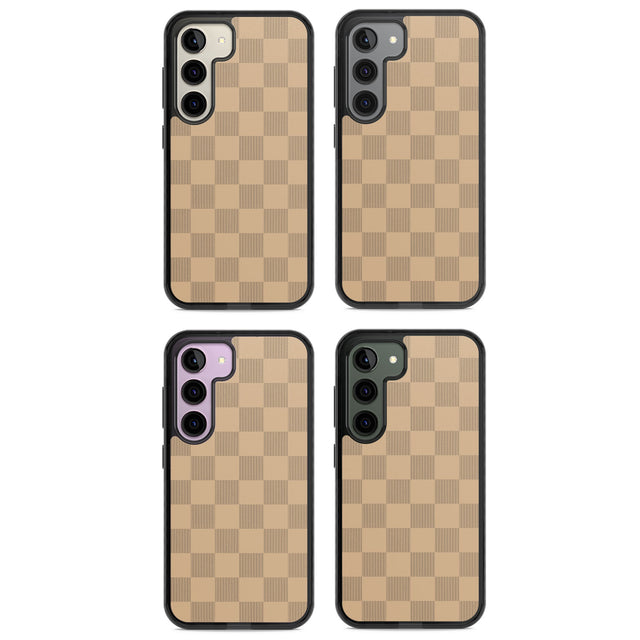 BEIGE CHECKERED Impact Phone Case for Samsung Galaxy S24, Samsung Galaxy S23, Samsung Galaxy S22