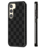 BLACK CHECKERED Impact Phone Case for Samsung Galaxy S24, Samsung Galaxy S23, Samsung Galaxy S22