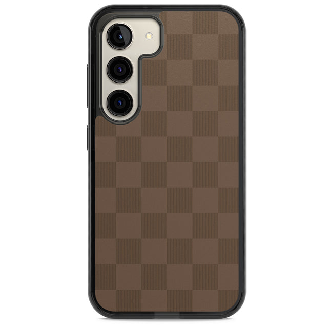 CHOCOLATE CHECKERED Impact Phone Case for Samsung Galaxy S24, Samsung Galaxy S23, Samsung Galaxy S22