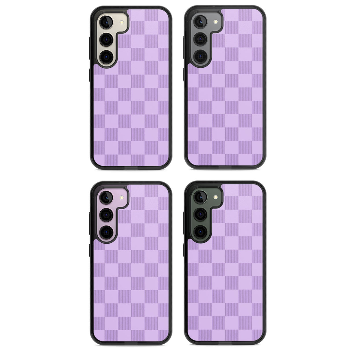 LILAC CHECKERED Impact Phone Case for Samsung Galaxy S24, Samsung Galaxy S23, Samsung Galaxy S22