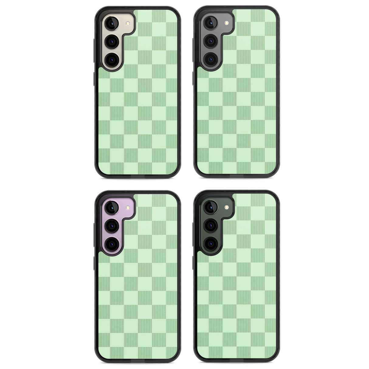 SEAFOAM CHECKERED Impact Phone Case for Samsung Galaxy S24, Samsung Galaxy S23, Samsung Galaxy S22