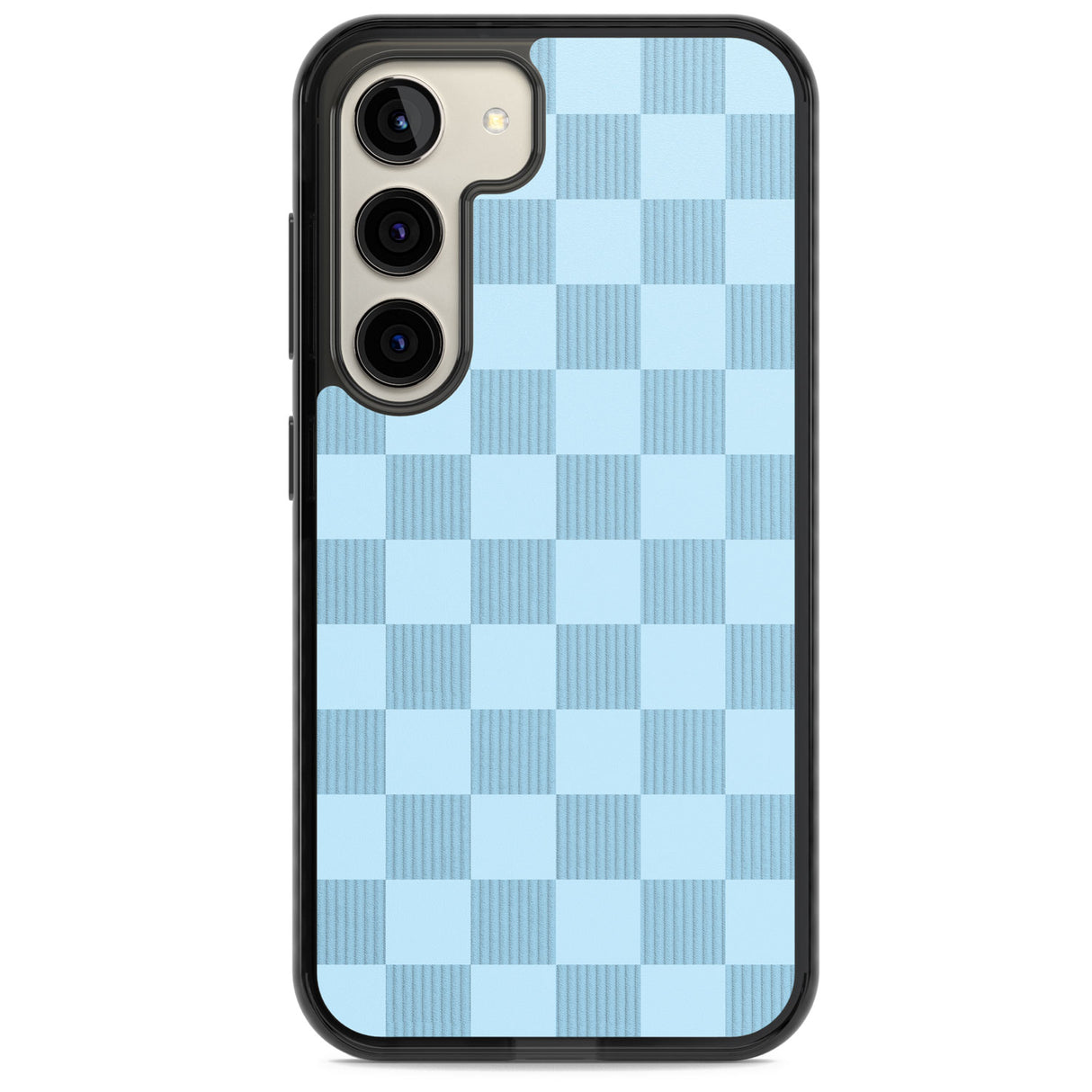 SKYBLUE CHECKERED Impact Phone Case for Samsung Galaxy S24, Samsung Galaxy S23, Samsung Galaxy S22