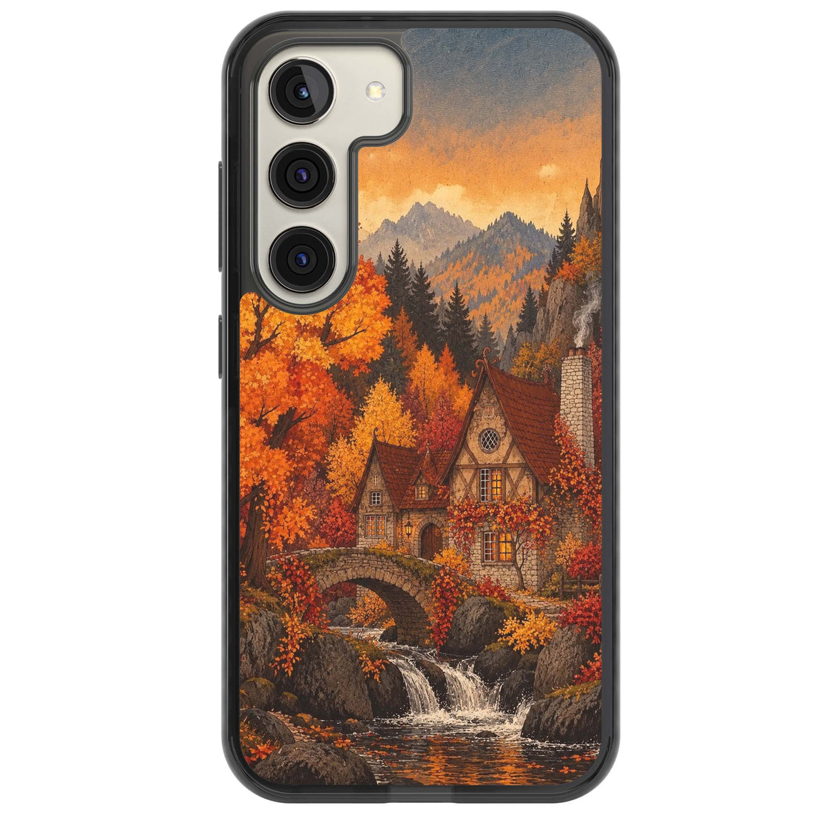 Auburn Cottage iPhone case | Black Impact case for Samsung Galaxy S24, Samsung Galaxy S23, Samsung Galaxy S22
