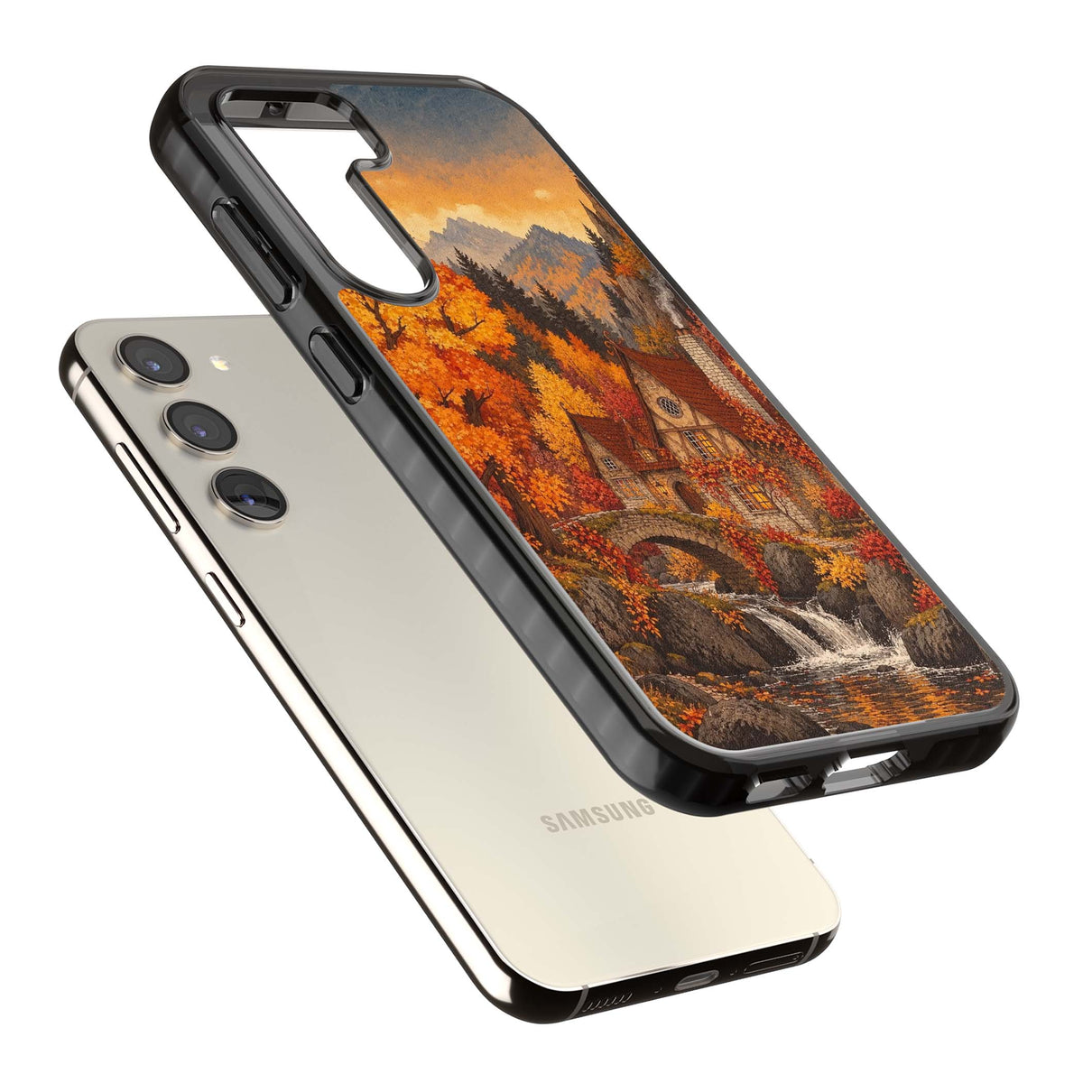 Auburn Cottage iPhone case | Black Impact case for Samsung Galaxy S24, Samsung Galaxy S23, Samsung Galaxy S22