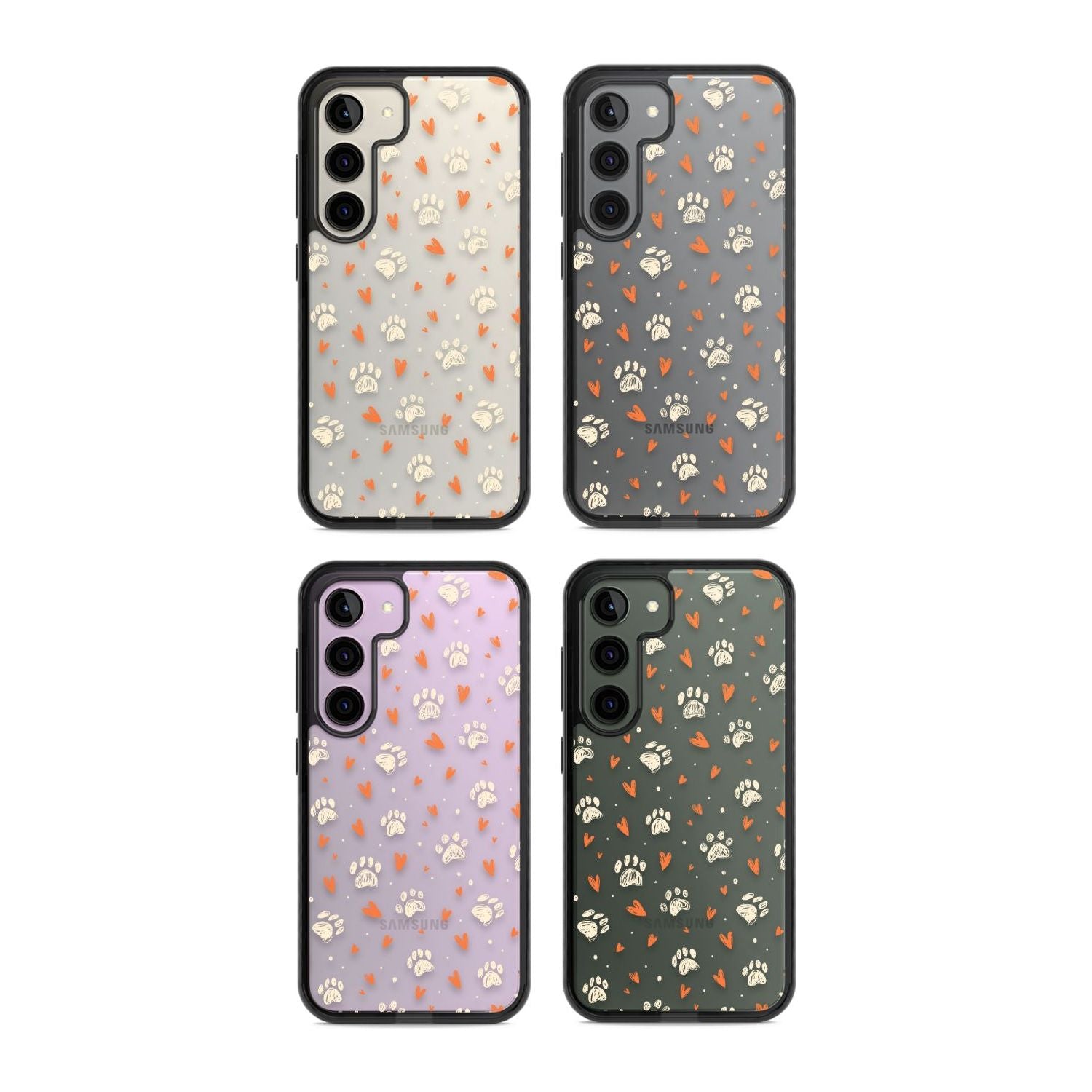 Paws & Hearts Pattern (Clear)