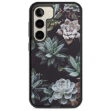 Mixed Succulents - Real Botanical Photographs Phone Case Samsung S22 / Black Impact Case,Samsung S23 / Black Impact Case Blanc Space