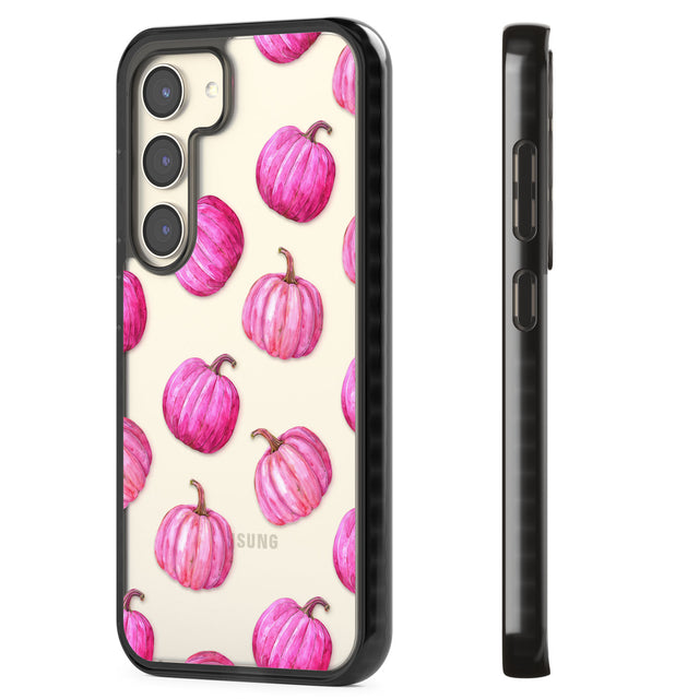 Pink Pumpkins Impact Phone Case for Samsung Galaxy S24, Samsung Galaxy S23, Samsung Galaxy S22