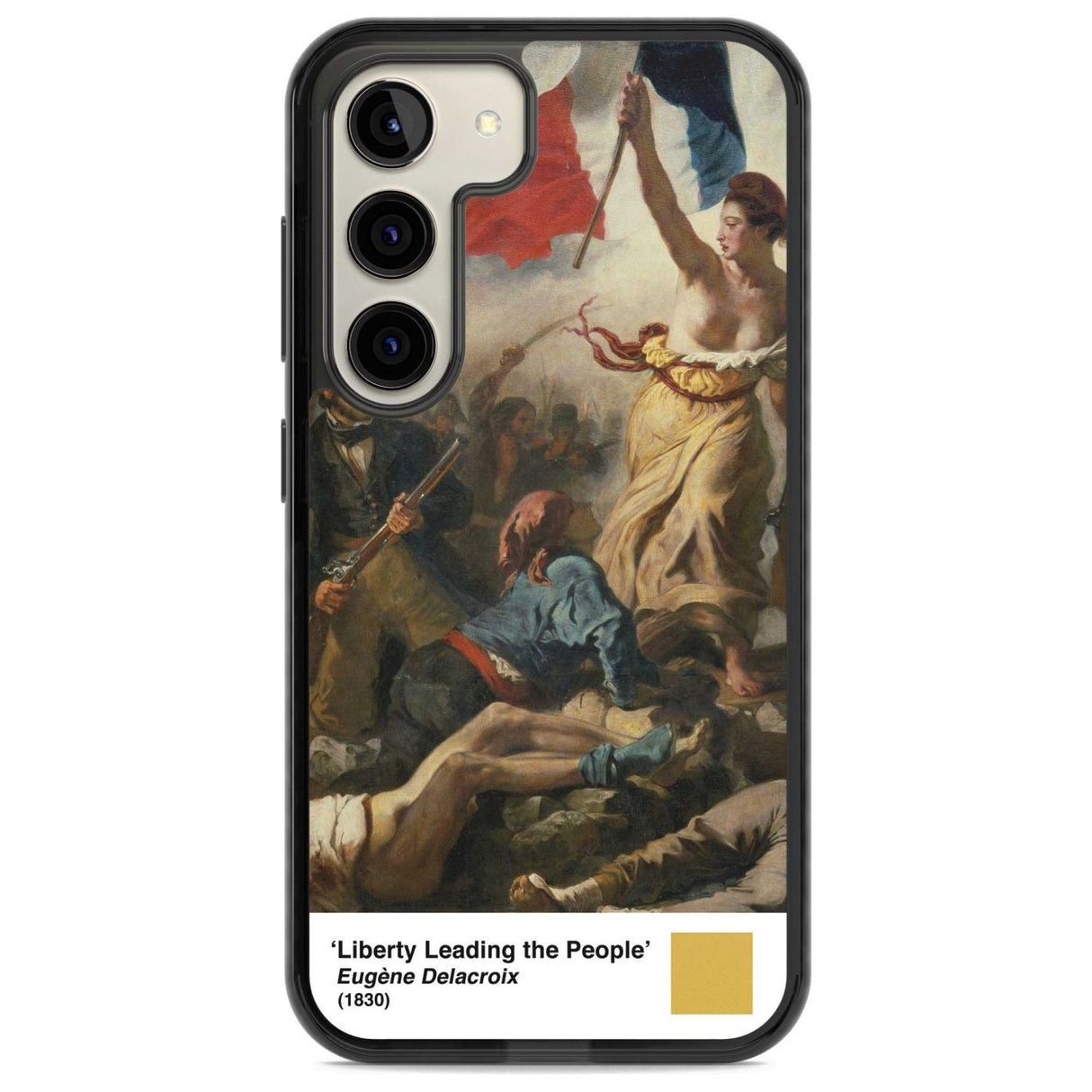 Liberty Leading the People Phone Case Samsung S22 / Black Impact Case,Samsung S23 / Black Impact Case Blanc Space