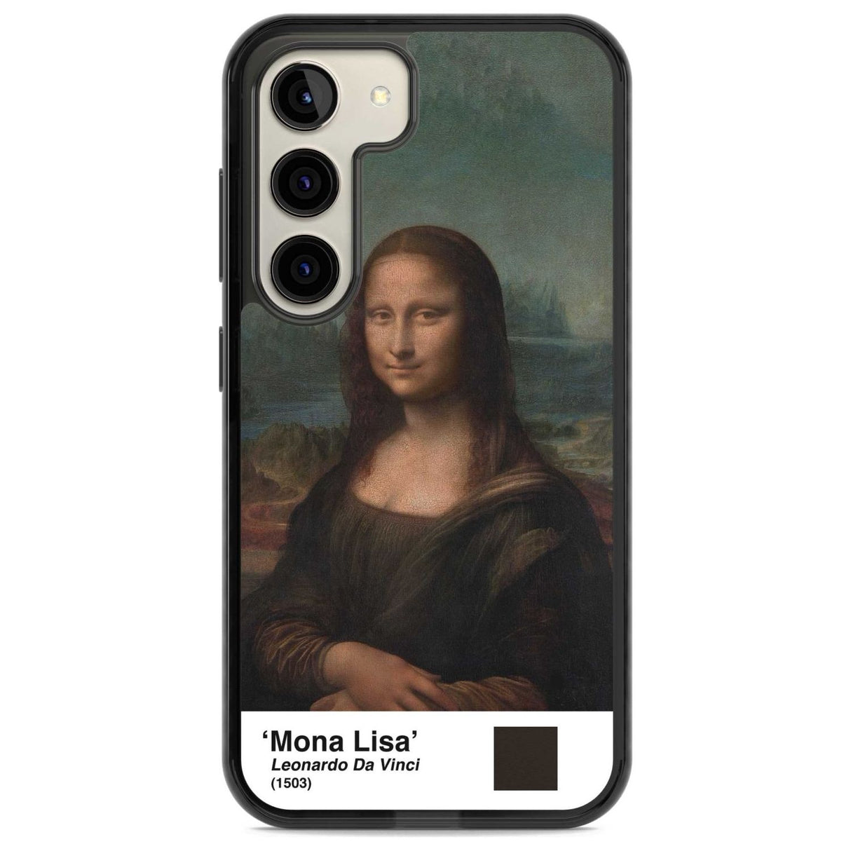 Mona Lisa Phone Case Samsung S22 / Black Impact Case,Samsung S23 / Black Impact Case Blanc Space