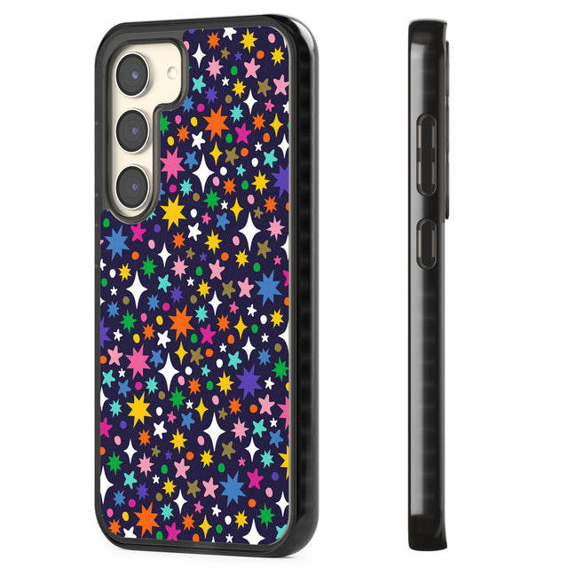 Rainbow Starburst (Purple) Impact Phone Case for Samsung Galaxy S24, Samsung Galaxy S23, Samsung Galaxy S22