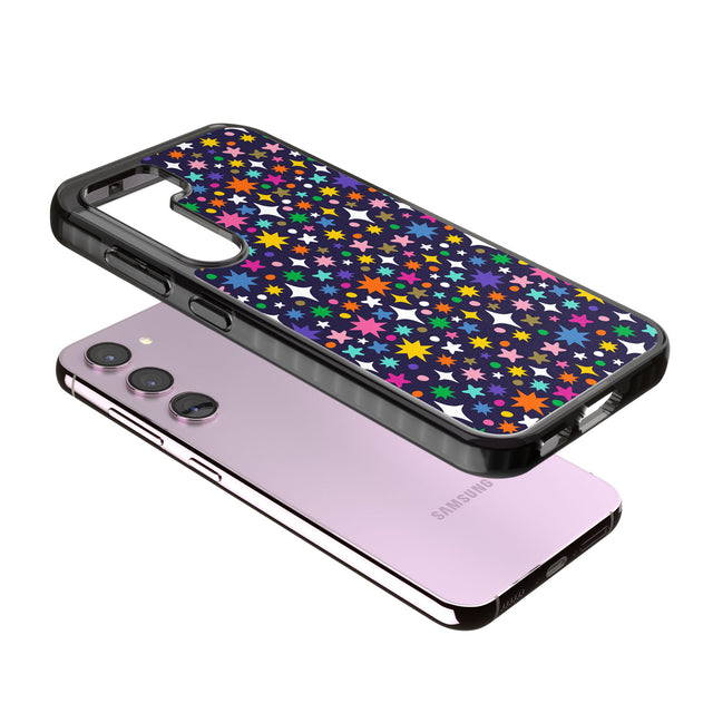 Rainbow Starburst (Purple) Impact Phone Case for Samsung Galaxy S24, Samsung Galaxy S23, Samsung Galaxy S22