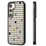 Vibrant Clear Geometric Grid Impact Phone Case for Samsung Galaxy S24, Samsung Galaxy S23, Samsung Galaxy S22