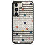 Earthtone Clear Geometric Grid Impact Phone Case for Samsung Galaxy S24, Samsung Galaxy S23, Samsung Galaxy S22