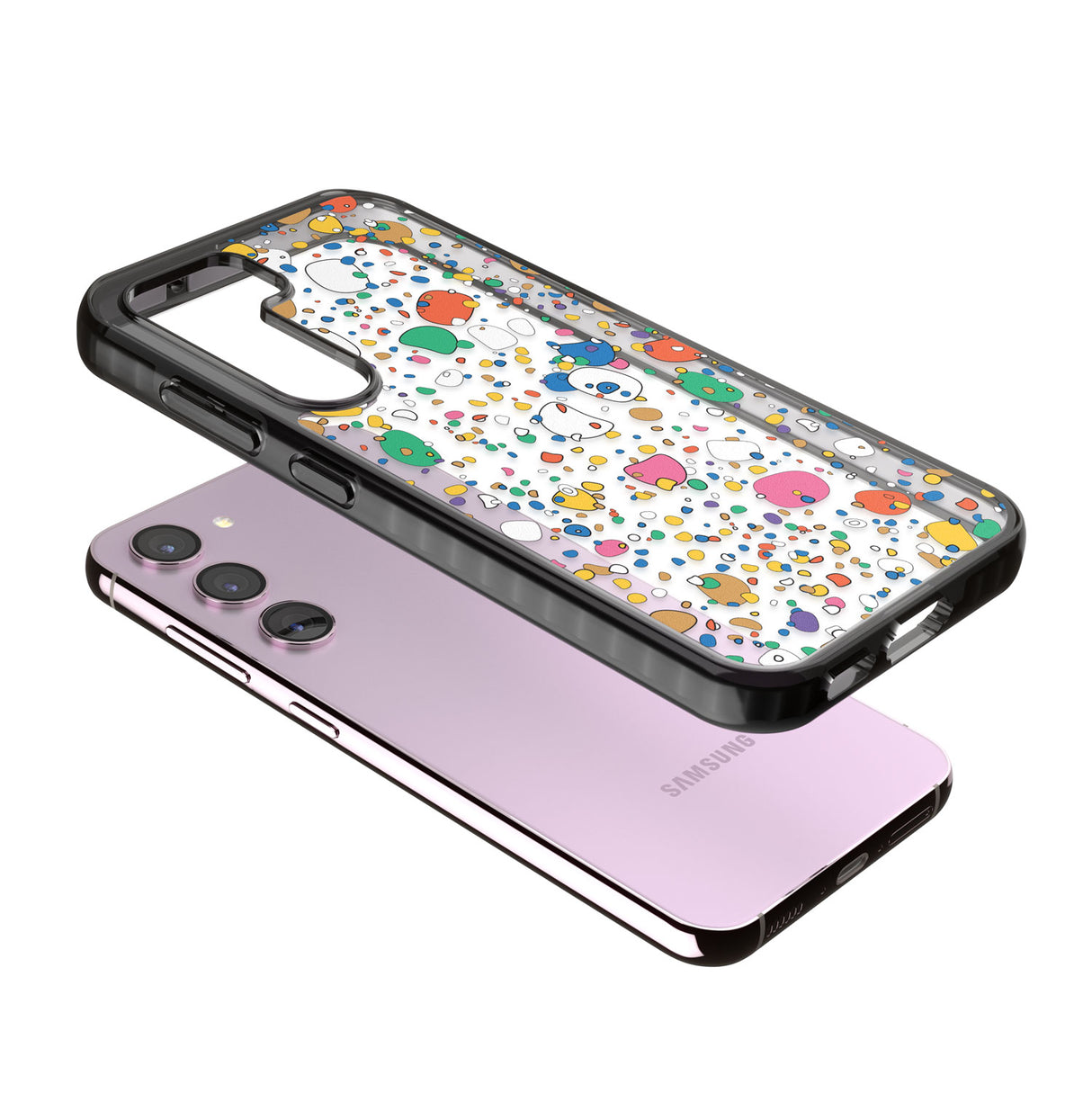 Colourful Confetti Pebbles Impact Phone Case for Samsung Galaxy S24, Samsung Galaxy S23, Samsung Galaxy S22