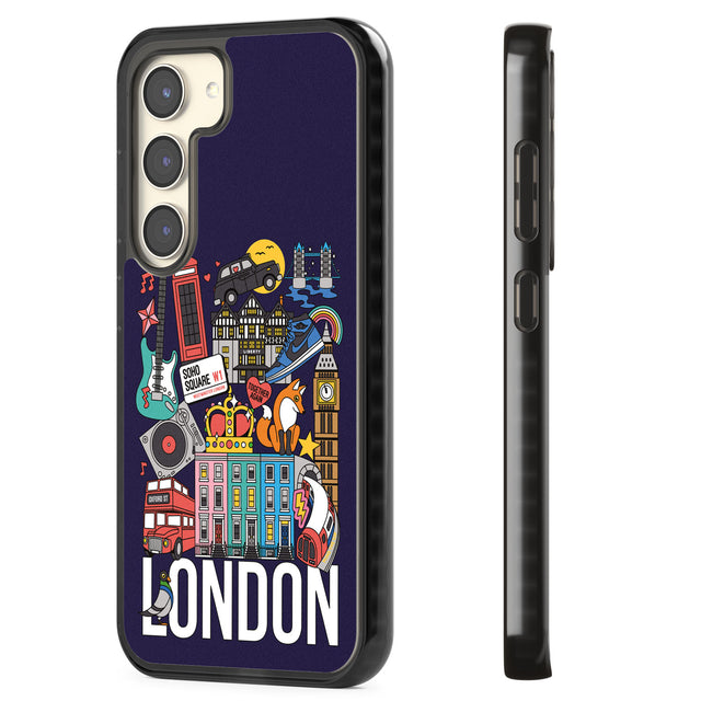 London Calling Impact Phone Case for Samsung Galaxy S24, Samsung Galaxy S23, Samsung Galaxy S22