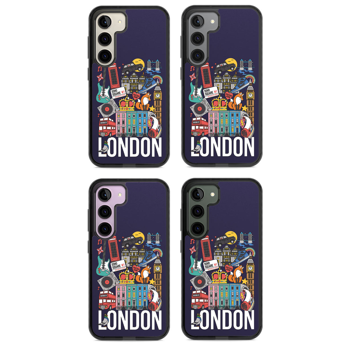 London Calling Impact Phone Case for Samsung Galaxy S24, Samsung Galaxy S23, Samsung Galaxy S22