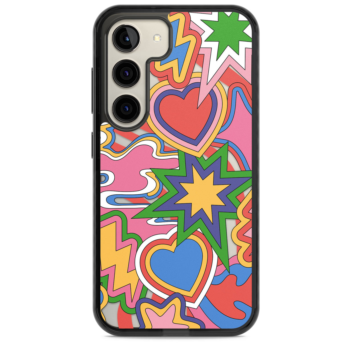 Psychedelic Pop Art Explosion Impact Phone Case for Samsung Galaxy S24, Samsung Galaxy S23, Samsung Galaxy S22