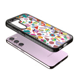 Retro Carnival Shapes Impact Phone Case for Samsung Galaxy S24, Samsung Galaxy S23, Samsung Galaxy S22