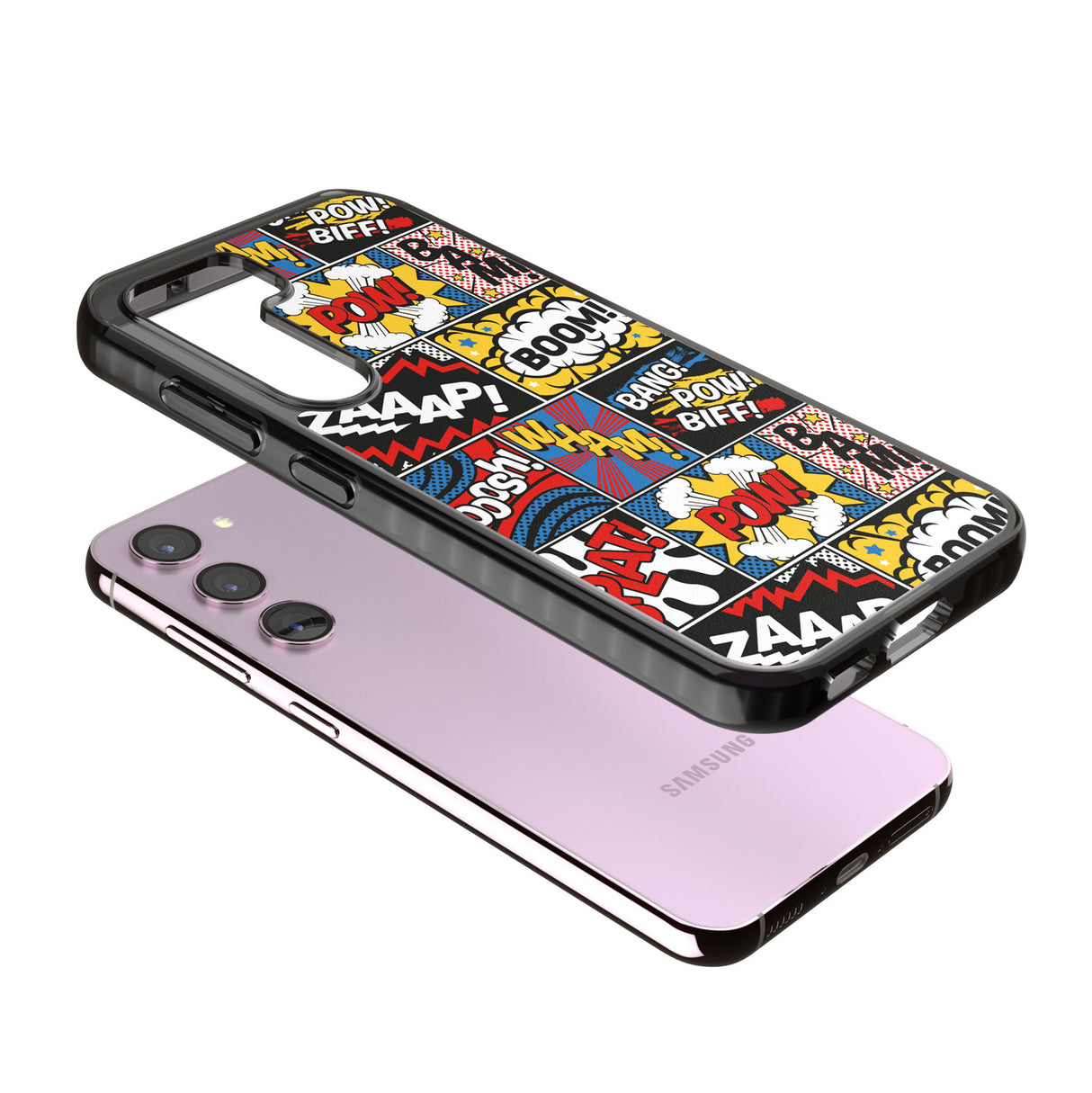 Onomatopoeia Impact Phone Case for Samsung Galaxy S24, Samsung Galaxy S23, Samsung Galaxy S22