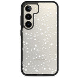 White Cosmic Galaxy Pattern Impact Phone Case for Samsung Galaxy S24, Samsung Galaxy S23, Samsung Galaxy S22