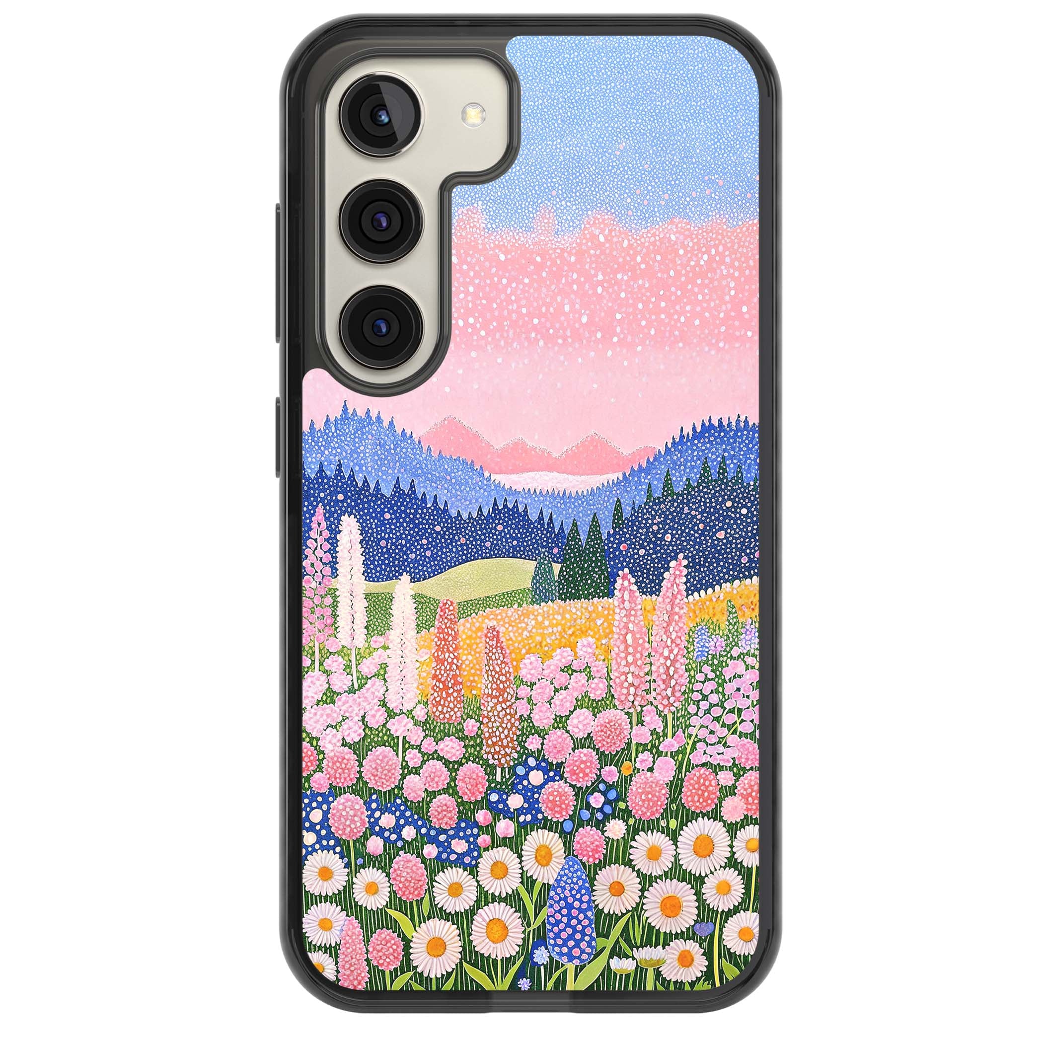 Valley Horizon cottagecore iPhone case | Black Impact case for Samsung Galaxy S24, Samsung Galaxy S23, Samsung Galaxy S22