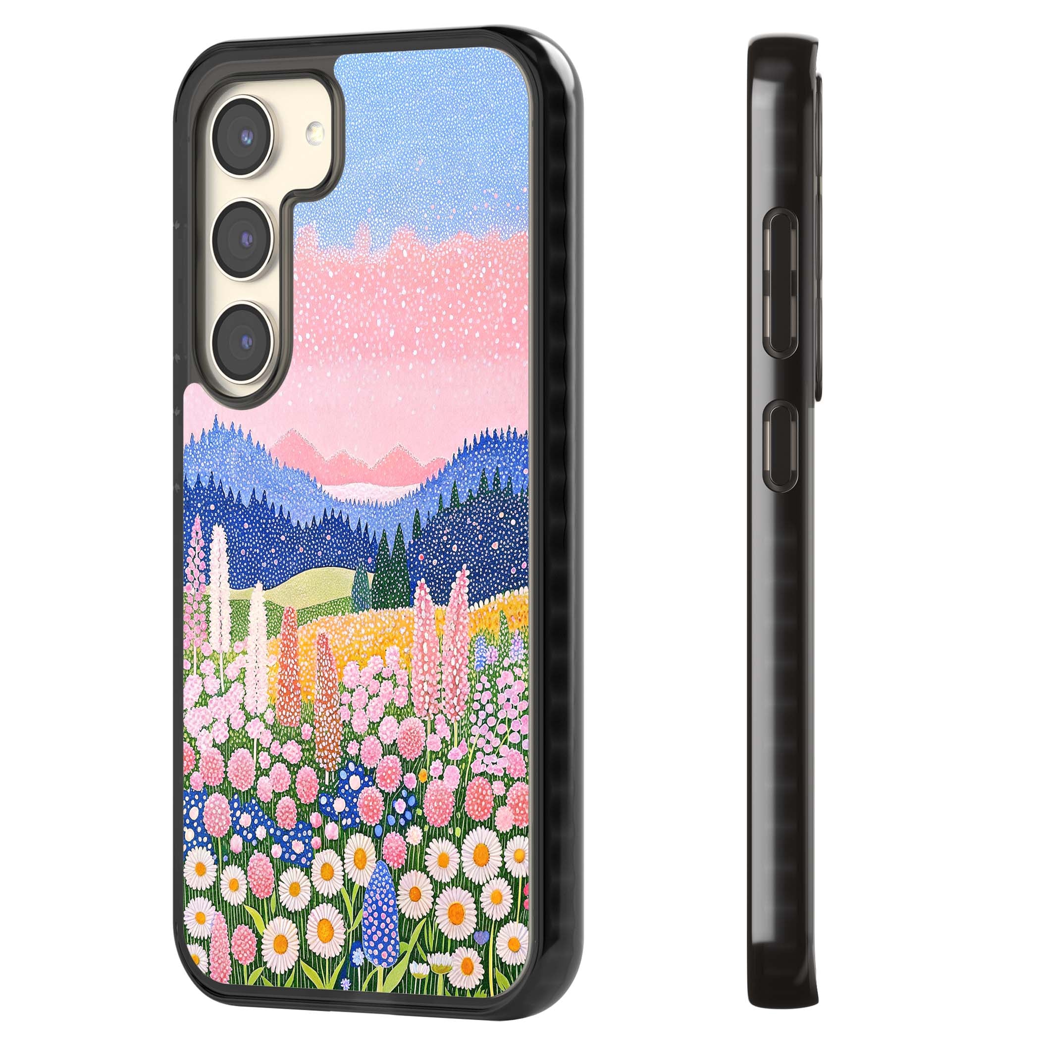 Valley Horizon cottagecore iPhone case | Black Impact case for Samsung Galaxy S24, Samsung Galaxy S23, Samsung Galaxy S22