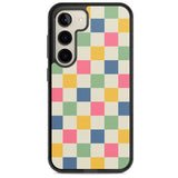 Pastel Multicolor Checkered Impact Phone Case for Samsung Galaxy S24, Samsung Galaxy S23, Samsung Galaxy S22