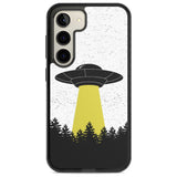 Alien Abduction Phone Case Samsung S22 / Black Impact Case,Samsung S23 / Black Impact Case Blanc Space