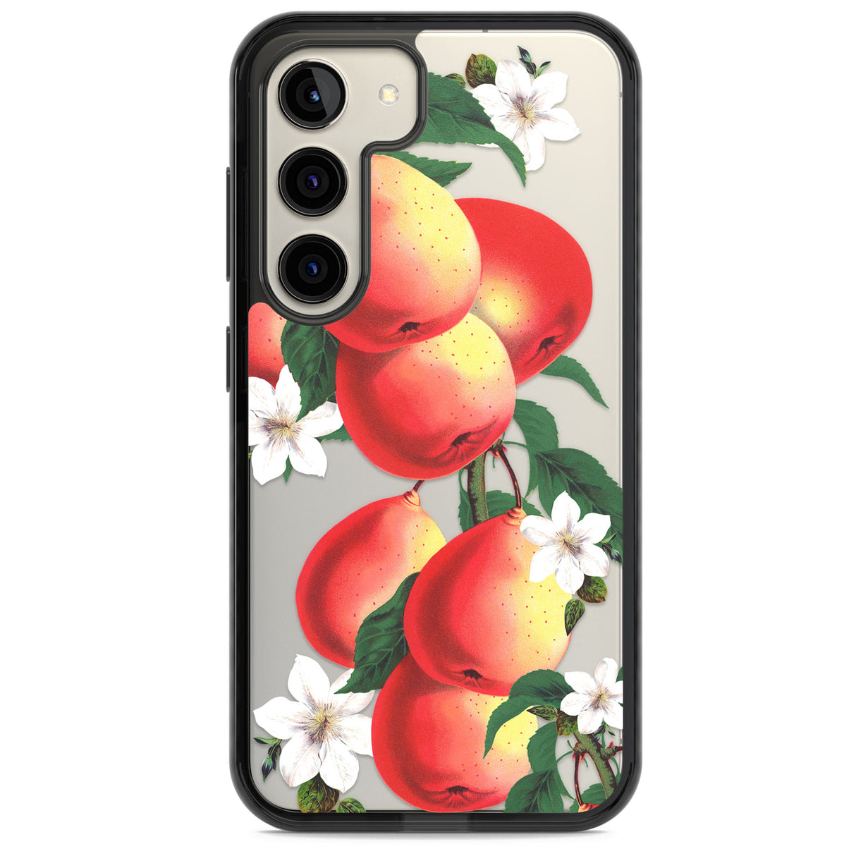 Vintage Painted Peaches Impact Phone Case for Samsung Galaxy S24, Samsung Galaxy S23, Samsung Galaxy S22