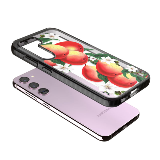 Vintage Painted Peaches Impact Phone Case for Samsung Galaxy S24, Samsung Galaxy S23, Samsung Galaxy S22