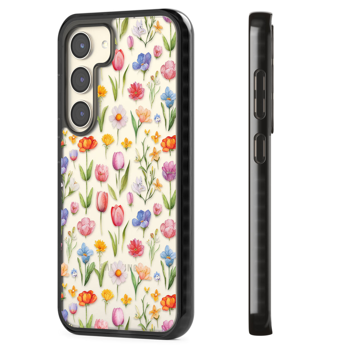 Small Flower Mix Impact Phone Case for Samsung Galaxy S24, Samsung Galaxy S23, Samsung Galaxy S22