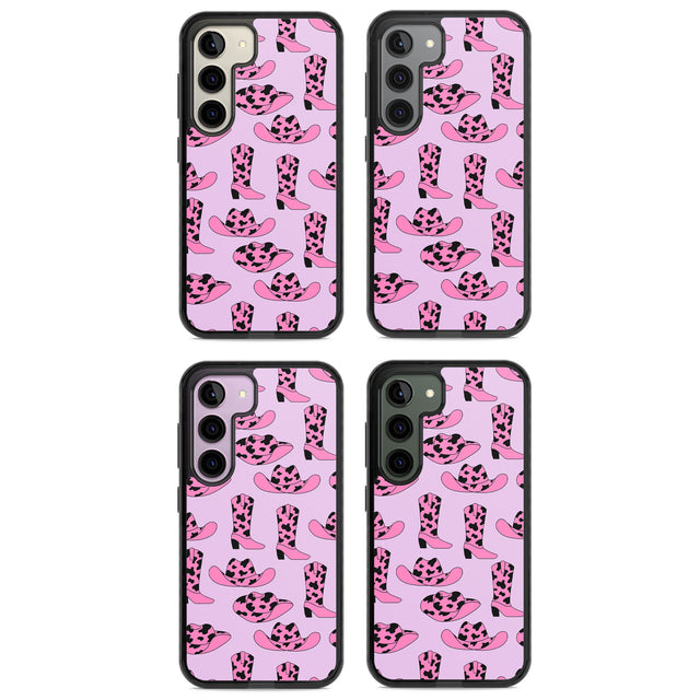 Cow-Girl Pattern Impact Phone Case for Samsung Galaxy S24, Samsung Galaxy S23, Samsung Galaxy S22