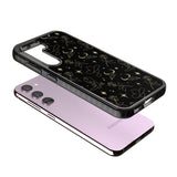 Celestial West Pattern Impact Phone Case for Samsung Galaxy S24, Samsung Galaxy S23, Samsung Galaxy S22