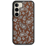 Brown Bandana Impact Phone Case for Samsung Galaxy S24, Samsung Galaxy S23, Samsung Galaxy S22