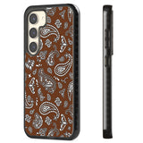 Brown Bandana Impact Phone Case for Samsung Galaxy S24, Samsung Galaxy S23, Samsung Galaxy S22