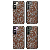 Brown Bandana Impact Phone Case for Samsung Galaxy S24, Samsung Galaxy S23, Samsung Galaxy S22