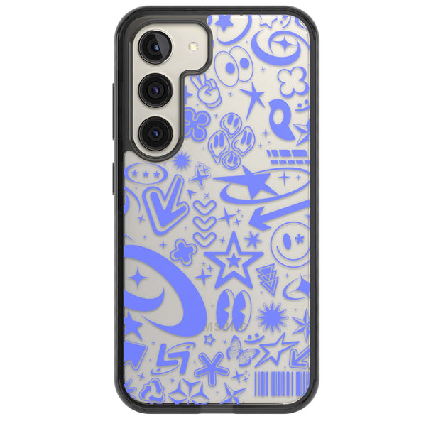 Baby Blue Y2K Pattern