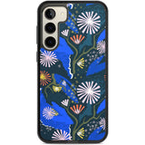 Dark Botanicals Abstract Pattern Phone Case Samsung S22 Plus / Black Impact Case,Samsung S23 Plus / Black Impact Case Blanc Space