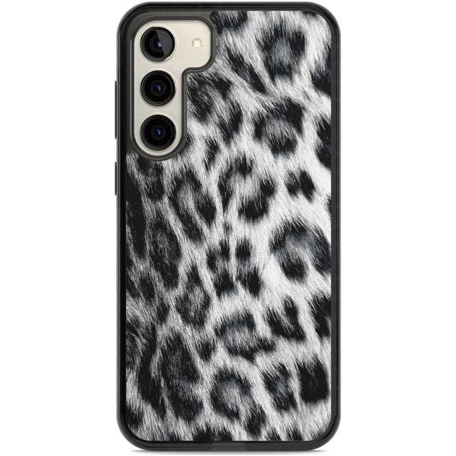 Animal Fur Pattern - Snow Leopard Phone Case Samsung S22 Plus / Black Impact Case,Samsung S23 Plus / Black Impact Case Blanc Space
