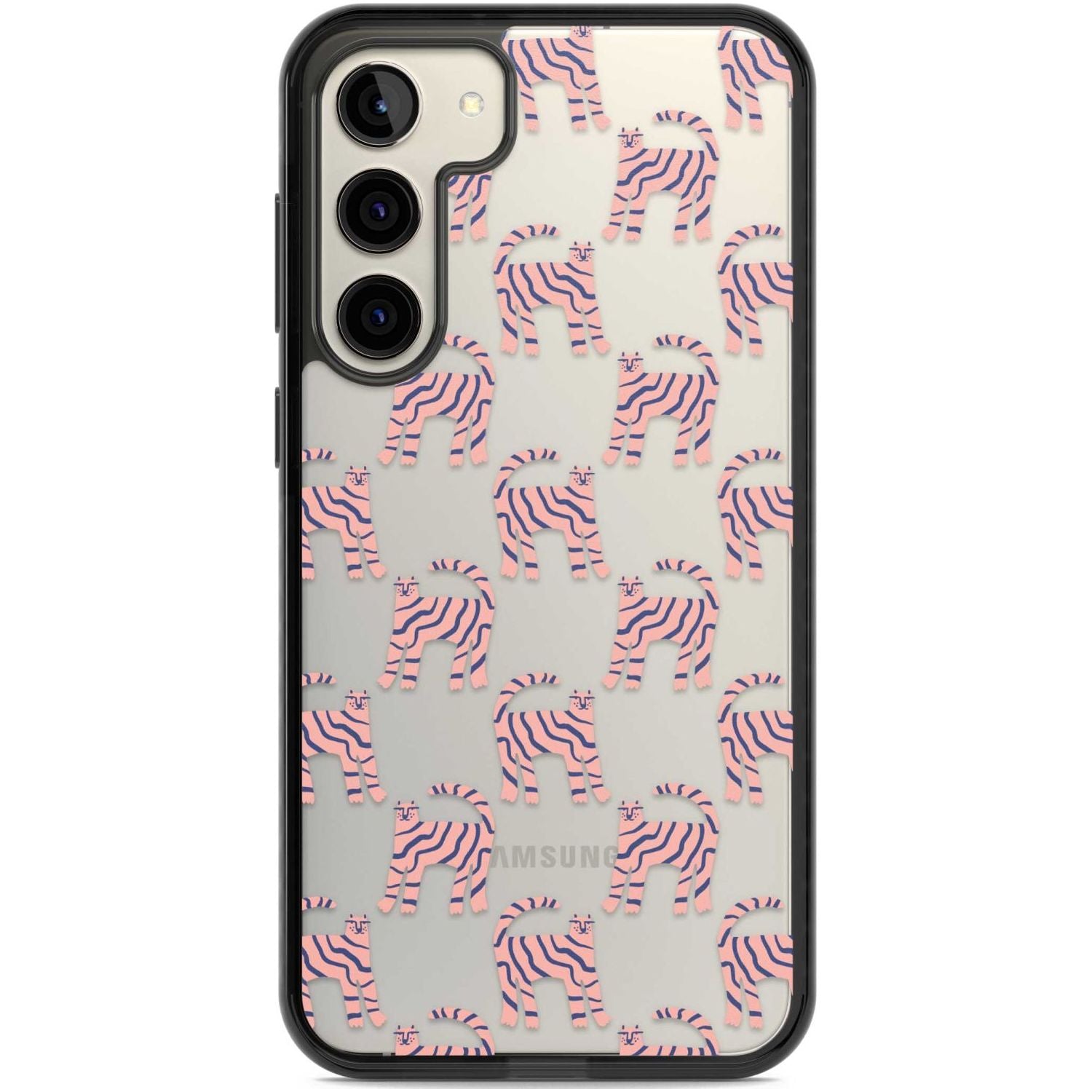 Pink And Blue Cat Pattern