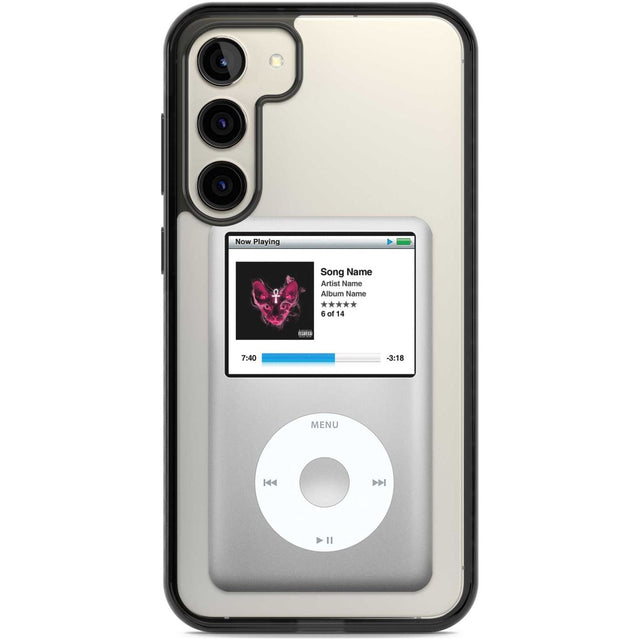 Personalised Classic iPod Custom Phone Case Samsung S22 Plus / Black Impact Case,Samsung S23 Plus / Black Impact Case Blanc Space