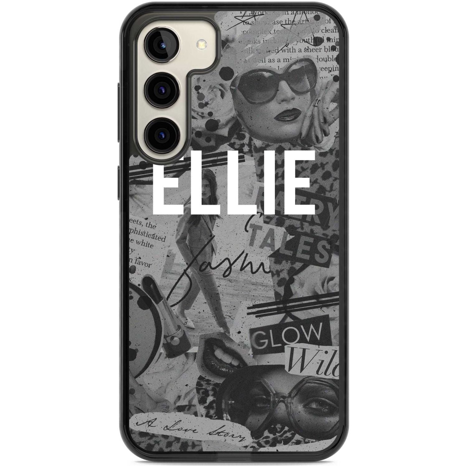 Personalised Grey Scale Fashion Collage