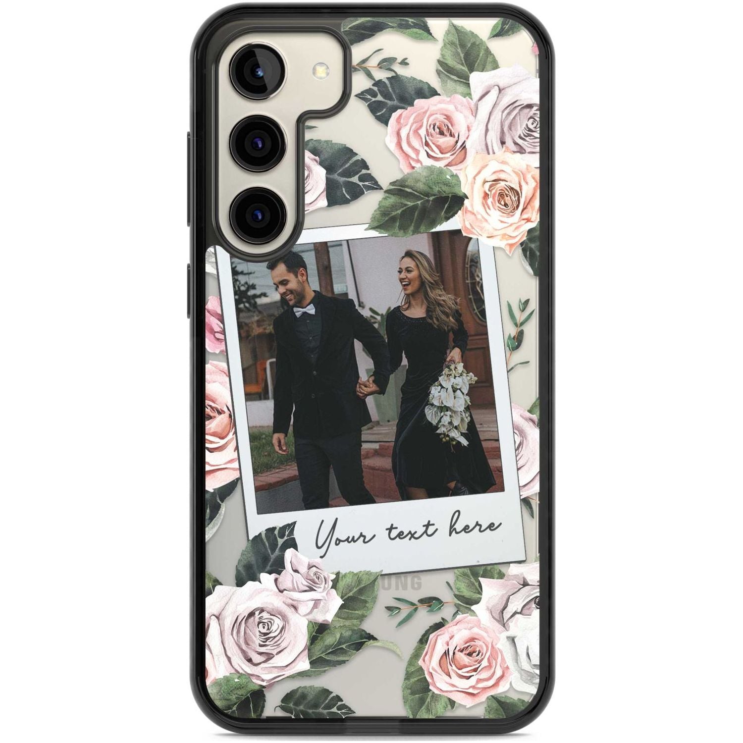 Personalised Floral Instant Film Photo