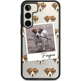 Personalised Jack Russell - Dog Photo Custom Phone Case Samsung S22 Plus / Black Impact Case,Samsung S23 Plus / Black Impact Case Blanc Space